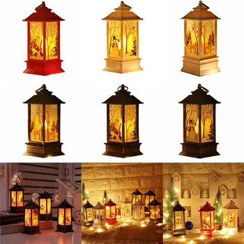 

ZANCAKA Led Light Up Beautiful Lantern Cartoon Patterns Cute Table Lamp For Chrismas Claus Ornament Party Decoration Night Light