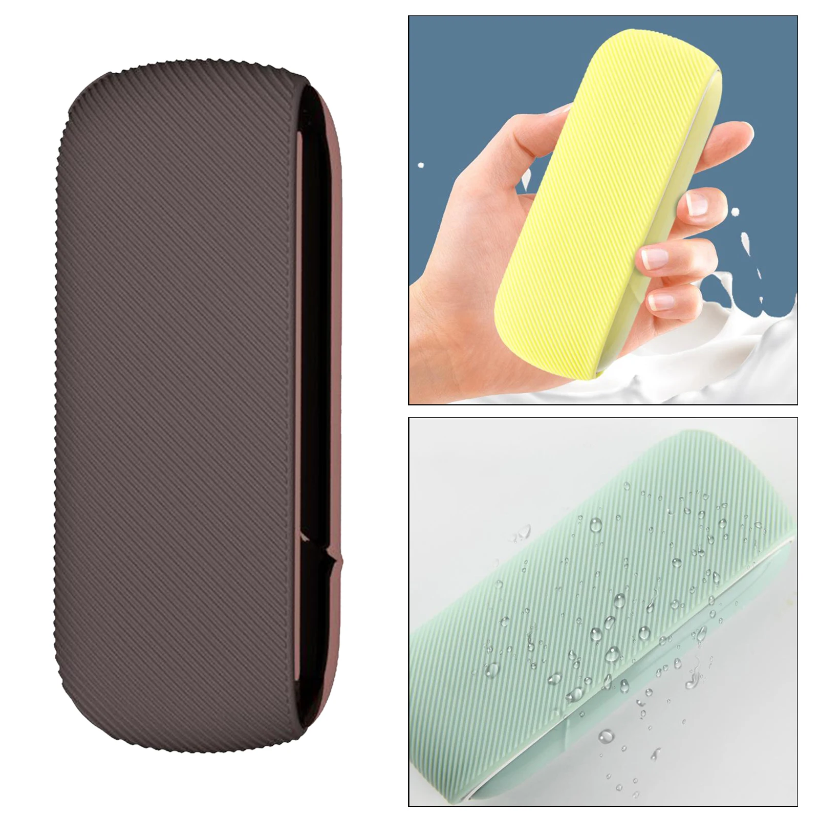 Twill Durable Soft Texture Case for IQOS 3.0 Protective Silicone Rubber Sleeve Cover Shield Wrap 