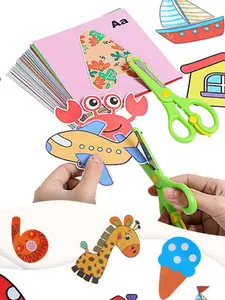 96 шт./компл. Мультяшные цветные бумажные режущие игрушки «сделай сам» Детские ремесла животные ручная работа бумага художественная обучающ...