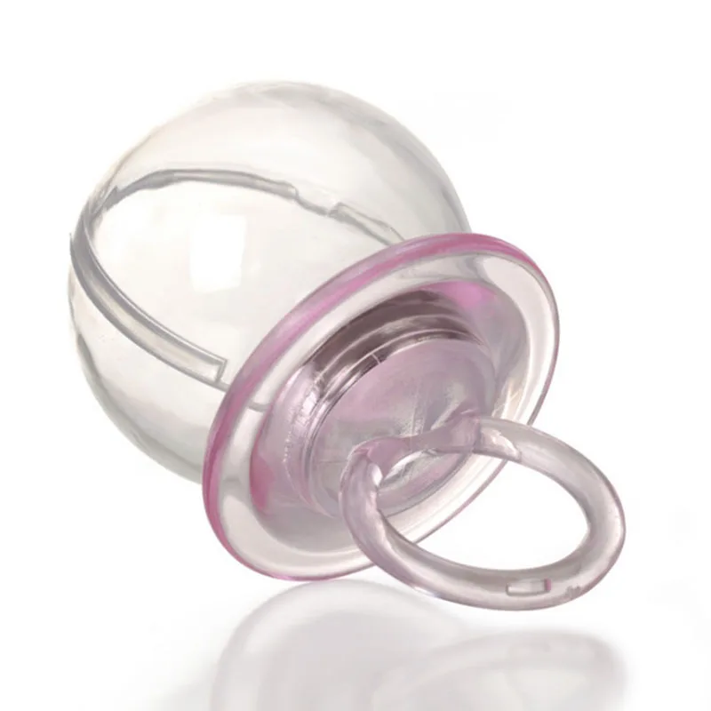 

12pcs Transparent Pacifier Candy Box Baby Shower Boy Girl Birthday Party Supply