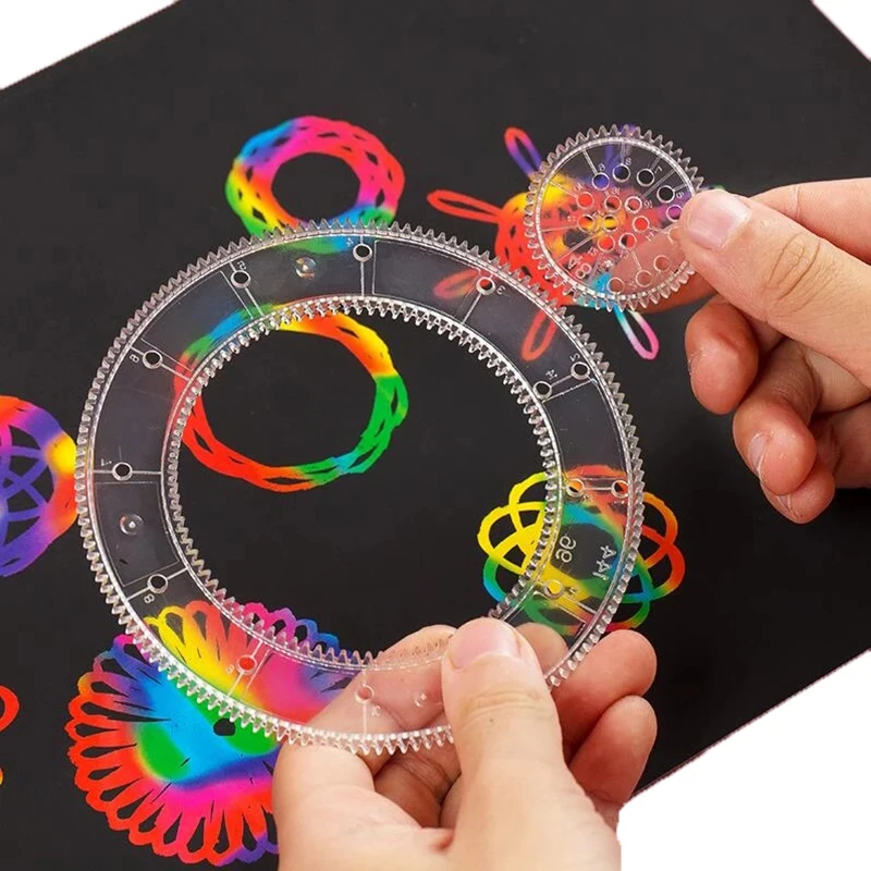 Creative Art DIY Magic Wanhua Ruler Set — 3D Geometric Pattern