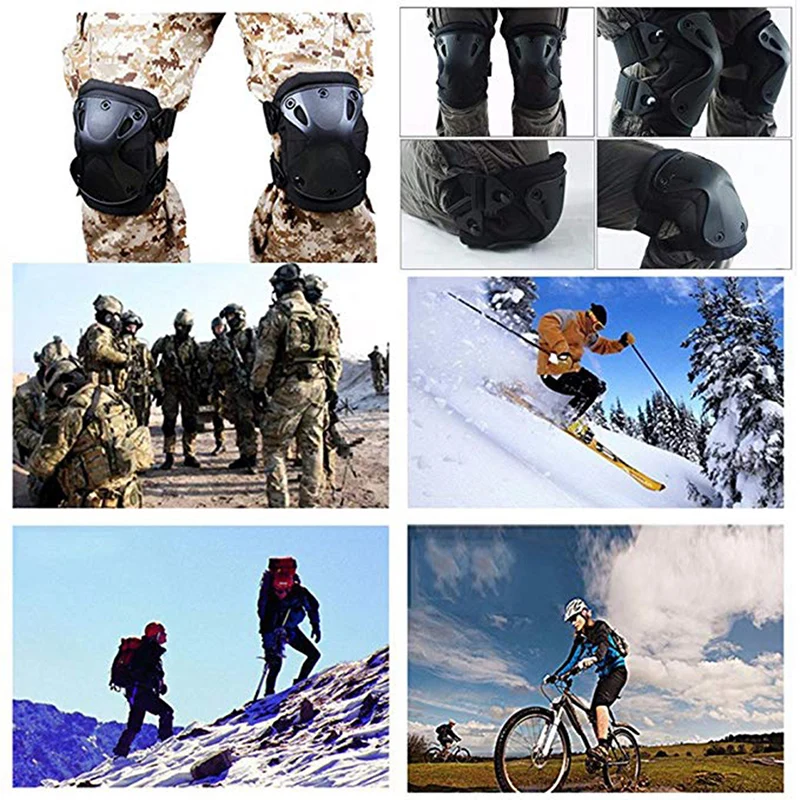 

Military US Army Tactical Paintball Airsoft Hunting Protection War Game Knee And Elbow Protector Knee Pads & Elbow Pads Set