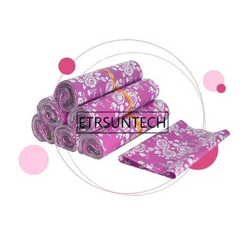

1000pcs Rose Courier Bag Garment Waterproof Bag Self-seal Adhesive Storage Bags Plastic Envelope Mailer Postal Mailing Bags