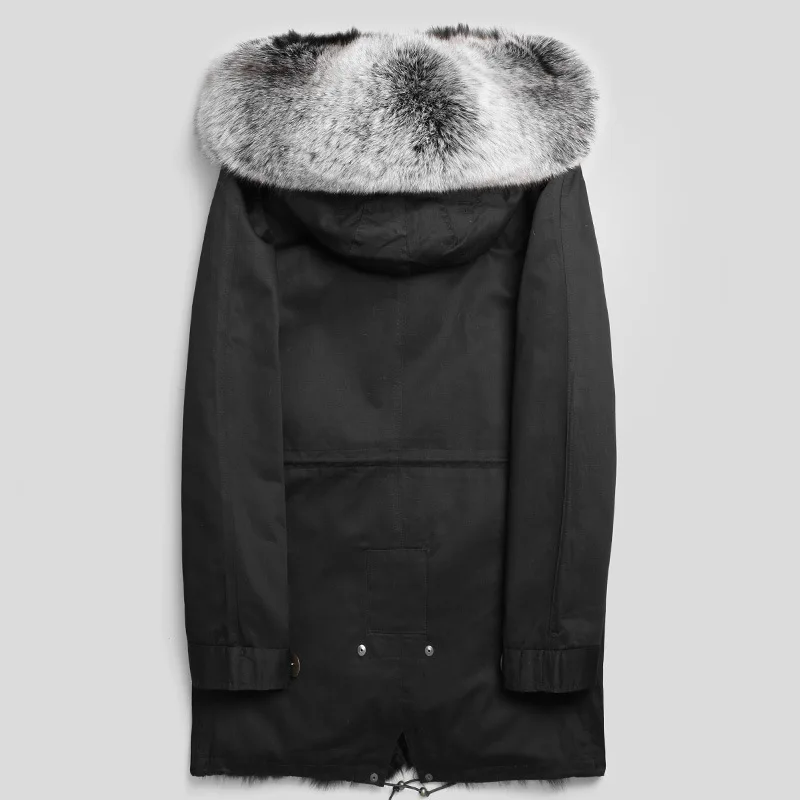 

Parka Real Fur Coat Men Clothes 2020 Winter Jacket Real Fox Fur Liner Warm Parkas Plus Size Luxury Jackets P1888239