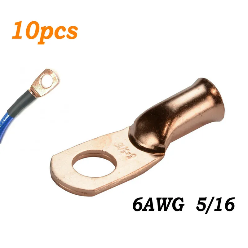 10 шт. медные клеммы 6 AWG 5/16 | Инструменты