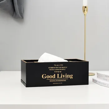 

Paper Towel Boxes, Simple Wooden Paper Towel Boxes, Living Room Tea Tables, Napkins, Cartons, Creative Home Paper Cartons