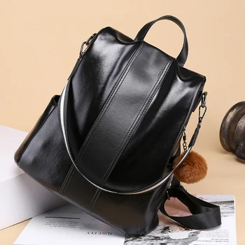 

Retro Anti Theft Women Backpack PU Patchwork Travel Durable Waterproof Fashion Female Large Capacity Book Students Bags