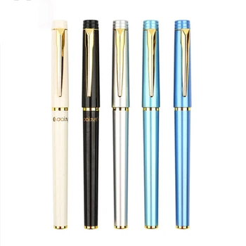 

Gel pen customized LOGO gift multi-color metal paint signature pen metal hook plastic fountain pen