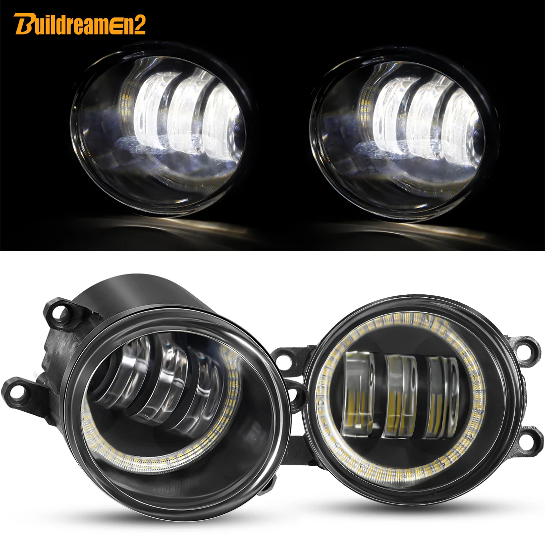 2 X Car Angel Eye Fendinebbia Led Lente Fendinebbia Luce Di Marcia Diurna Drl Per Scion Tc Xa Pontiac Vibe Subaru Dex Daihatsu Coo Materia