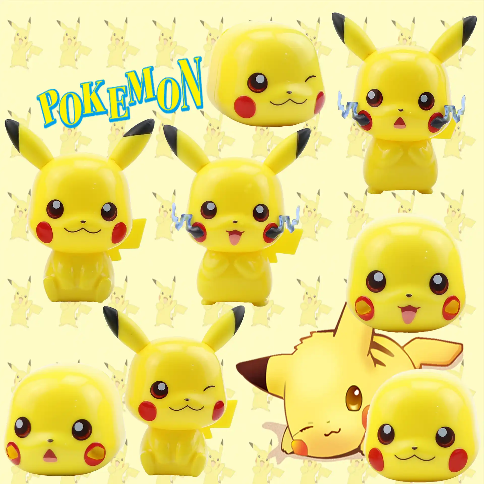 本物のポケモンタカラトミー4個ピカチュウイーブイポッチャマrowlet組立アクションフィギュアコレクションクリスマス誕生日プレゼント アクション トイ フィギュア Aliexpress