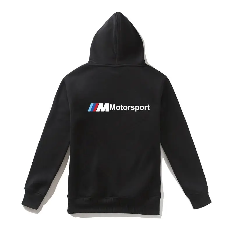 M серия M power Motorsport, худи для мужчин и женщин, новинка, пальто, хлопок, принт, Homme, брендовая одежда, толстовки, Мужская Уличная одежда, K78ZD - Цвет: Black With Zipper