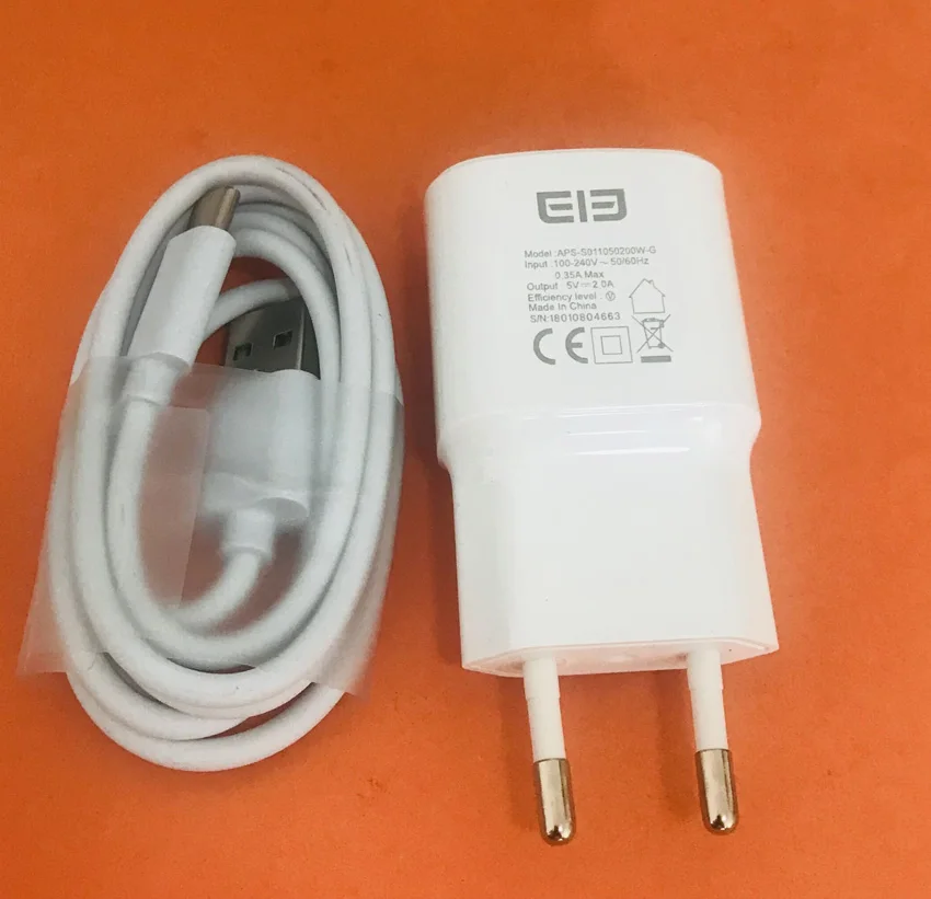 Адаптер зарядного устройства для путешествий+ кабель type C для Elephone U2 EP7006 MT6771T Octa Core 6,2" FHD