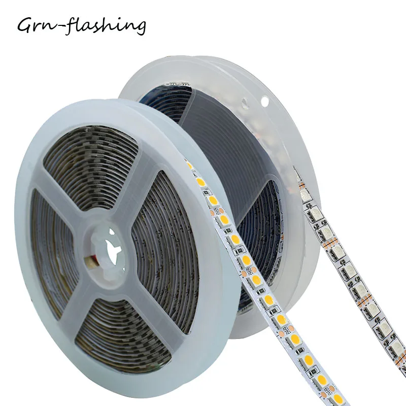 СВЕТОДИОДНАЯ лента SMD 5050 одноцветная/RGB 2 м 3 5 12 В постоянного тока 120 светодиодов/м
