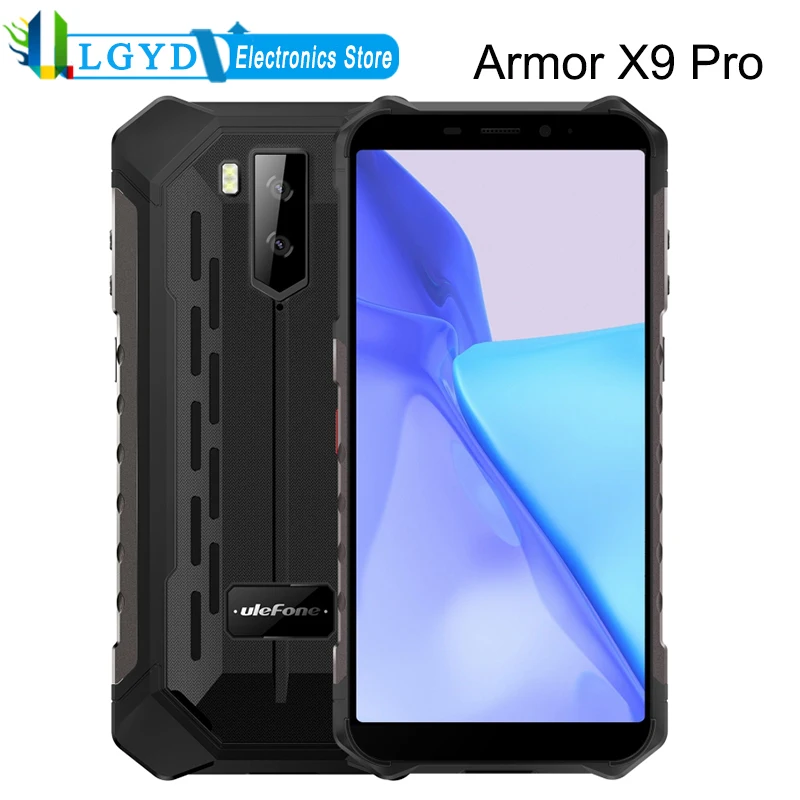 

Ulefone Armor X9 Pro Rugged Phone 4GB RAM 64GB ROM 5.5 inch Android 11 MT6762V/WD Helio A25 Octa Core 5000mAh OTG NFC 4G Network