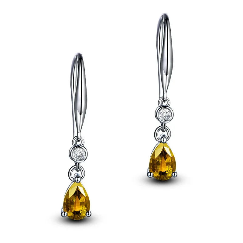 H70deb7bbf1ff4ffe9ea11da753ed2cc0z - Jellystory Trendy Silver 925 jewelry Earring with Water Drop Shaped Sapphire Gemstones Earrings for Women Weddings Party Gifts