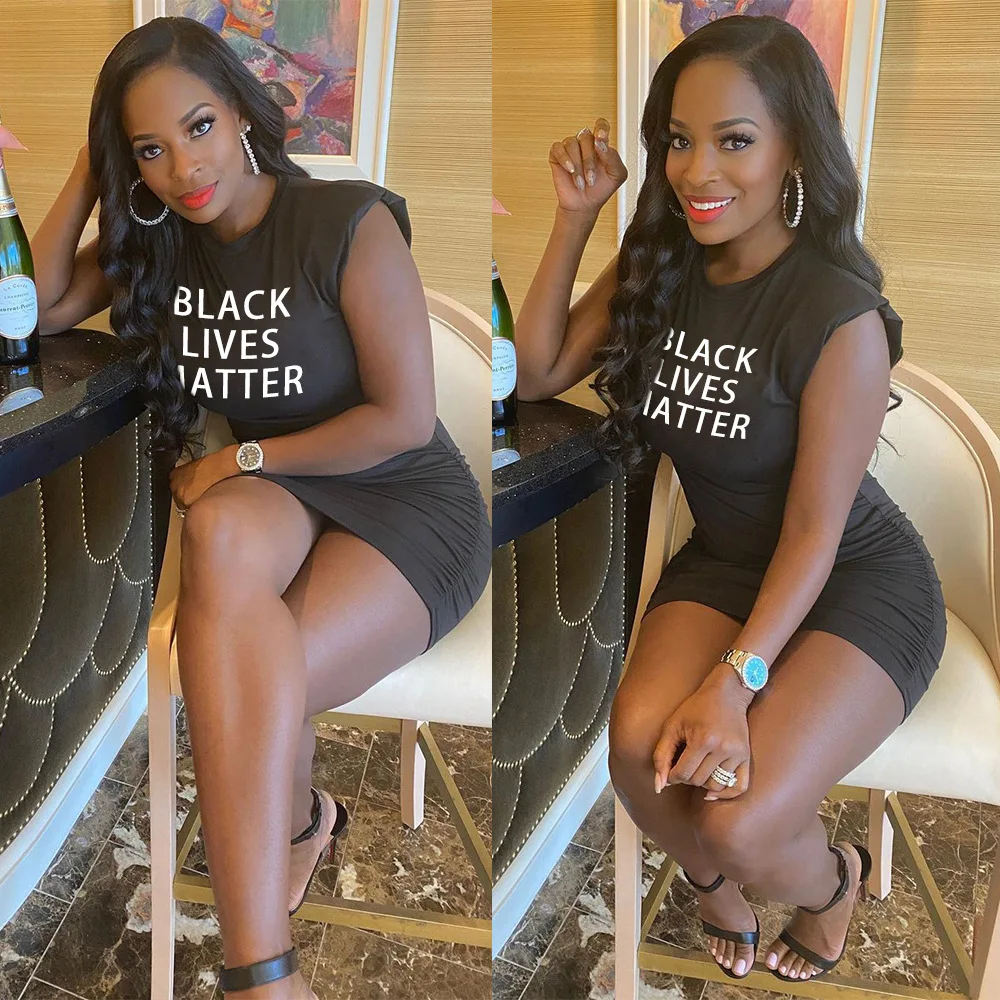 A&ampBHelenss Summer O Neck Short Sleeve Letter Print Crop Top And Hot Casual Lady Fashion Tracksuits Sexy Dress | Женская одежда
