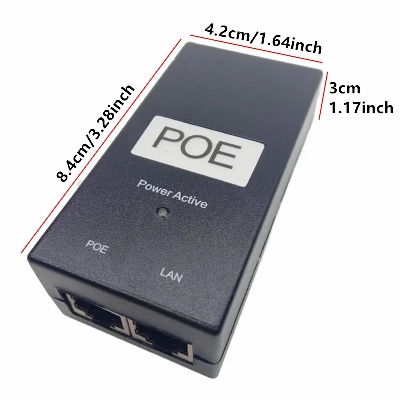 Cctv 48V 0.5A POE настенный адаптер Инжектор Poe Ethernet конвертер Ip камера телефон питания