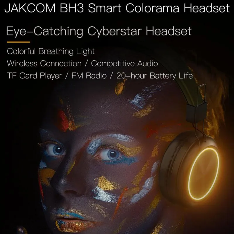 Colorama Bluetooth Headset Beautiful RGB Colorful Light FM Radio Wireless Headph Memory card