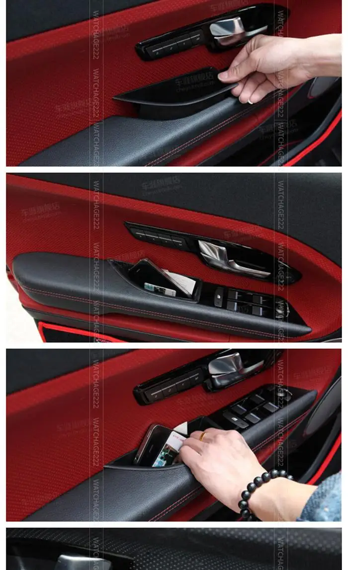 Подходит для 2009- JAGUAR XF дверная ручка боковое окно коробка для хранения чашка поддон контейнер подлокотник держатель для телефона держатель для карт аксессуары