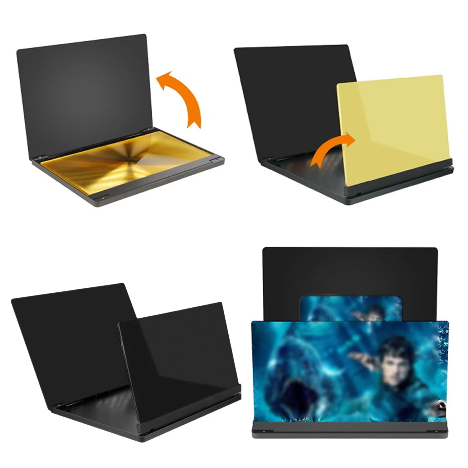 

Besegad 12inch Screen Amplifying Universal Foldable Mobile Phone Screen Magnifier HD 3D Amplifier Image Enlarge Desk Phone Stand