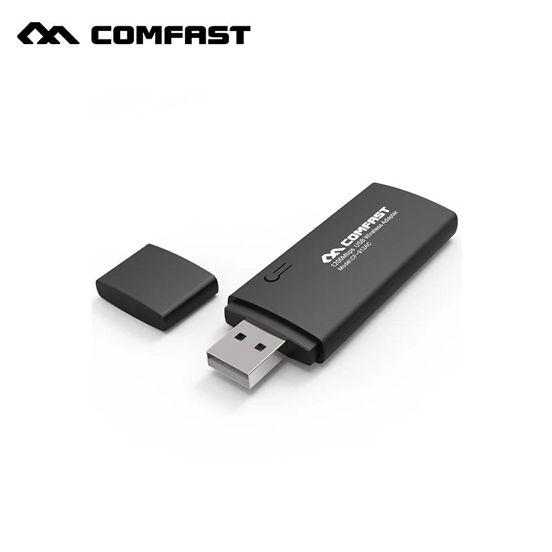 COMFAST USB WiFi адаптер 1200 Мбит/с(с удлиняющей деталью) кабель Base Беспроводной сетевая карта адаптер Wi-Fi 802.11n/b/g/ac
