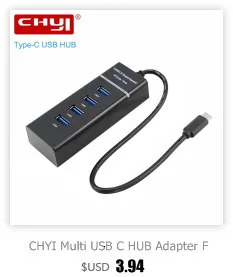 CHYI Мульти USB Combo USB 2,0 концентратор 3 порта с SD/TF кард-ридером USB Hab разветвитель адаптер для компьютера PC ноутбук аксессуары