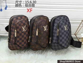 

Luxury Leather Handbags Men/Women Bags Designer Brand Woman Shoulder Bags Large Capacity Ladies Hand Bags L114 Louis Vuitton LV-