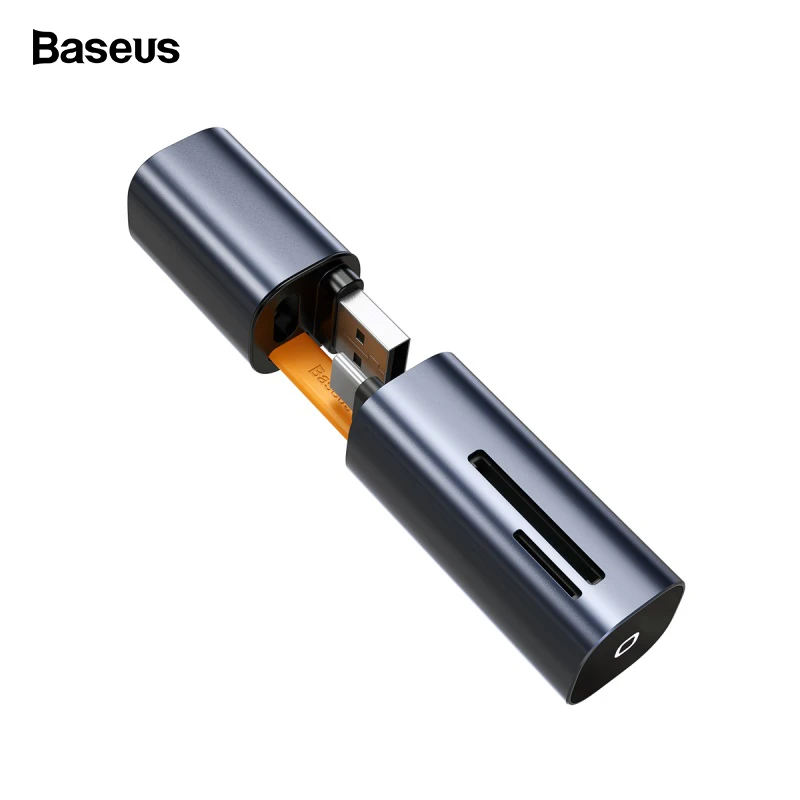 Baseus 2 in 1 Card Reader USB 3.0 Type C to SD Micro SD TF Adapter for PC Laptop OTG Cardreader Smart Memory Microsd Card Reader Baseus 2 in 1 Card Reader USB 3.0 Type C to SD Micro SD TF Adapter for PC Laptop OTG Cardreader Smart Memory Microsd Card Reader