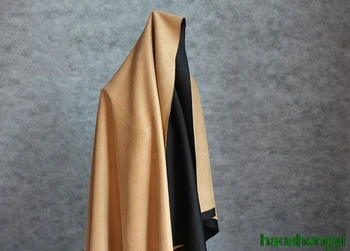 

Khaki Hot Sale Suede Air Layer Composite Black Coat Fabric
