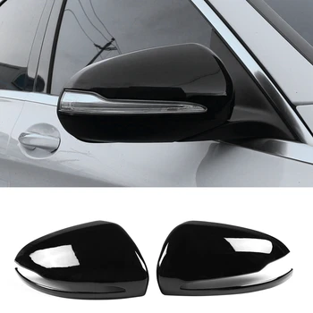 

for Mercedes Benz B C E S GLB GLC Class W205 W213 W253 Right Driving Glossy Black ABS Side Rear View Mirror Cover Trim