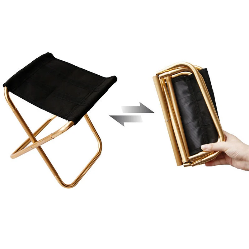 

Portable Foldable Fishing Chair Ultra Lightweight Outdoor Camping Aluminum Alloy Picnic Chair FDX99