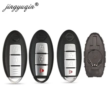 jingyuqin 3/4BTN Car Remote Key Shell for Nissan Cube Juke Versa Note X Trail Qashaqai Sunny Juke Altima TIIDA Murano Maxima Old