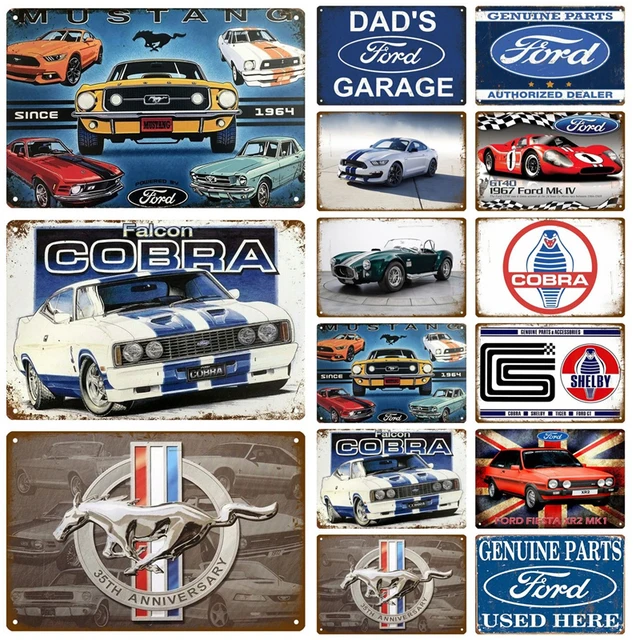 Mustang Metal Sign House Plaque Metal Poster Tin Sign Plate Wall Posters Vintage Retro Aesthetic Room Decor Wall Art Decoration