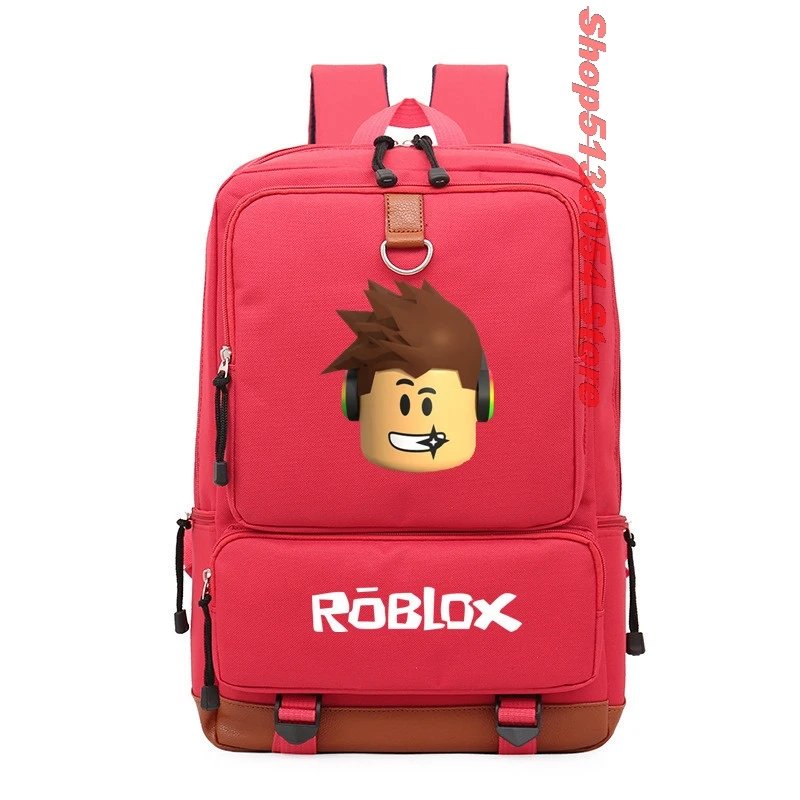 Школьные сумки roblox, рюкзак для подростков, девочек, детей, мальчиков, детей, студентов, рюкзак для путешествий, сумка на плечо, сумка для ноутбука, bolsa escolar - Цвет: Red