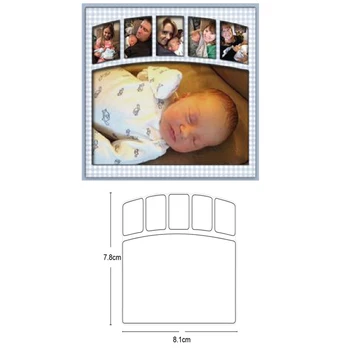

Customized dies Baby Photo Frame Metal Cutting Dies DIY Scrapbooking Stamps Craft Embossing Die Cut Making Stencil dies New 2020
