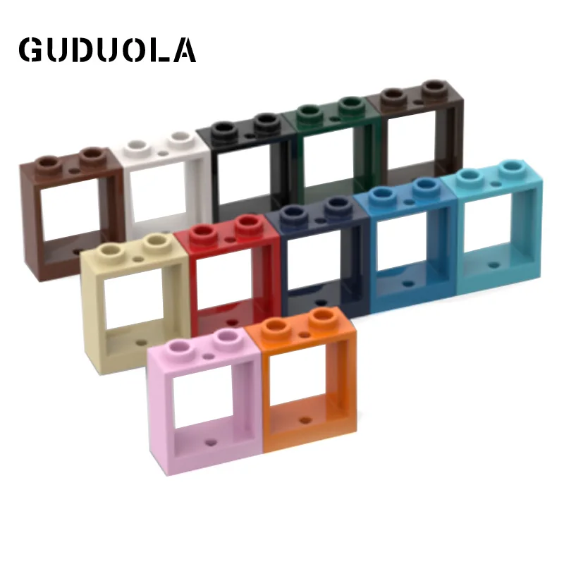 Строительный блок Guduola Window 1x2x2 (60592) рамы/окна/стены и двери MOC DIY Развивающие