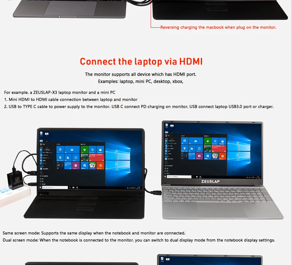 15,6 дюймов ультратонкий портативный ЖК hd монитор usb type c hdmi для ноутбука, телефона, xbox, переключателя и ps4 Портативный ЖК-игровой монитор