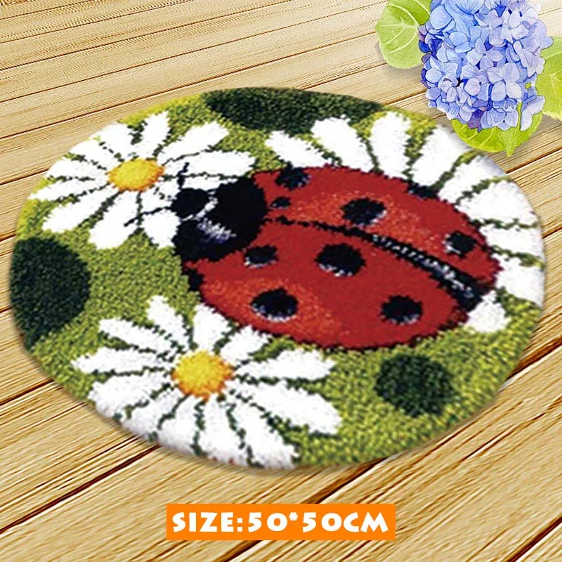 Cartoon Bear Latch Hook Rug Kits Crochet Hook Embroidery for Felting Cross Stitch Thread Embroidery Kit Stitch Thread Carpet DIY - Цвет: AZD012