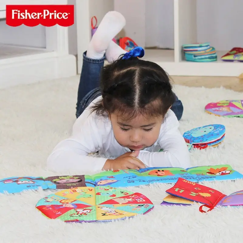 

FISHER-PRICE Genuine Product Authorized Baby Cloth Book Infants Early Childhood Educational ENLIGHTEN Can Be Boiled Tear Rotten