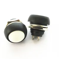 6PCS Small Button Switch Waterproof Switch Self-reset PBS-33B 12MM Red Lock-free Switch 6 Colors - Image 2