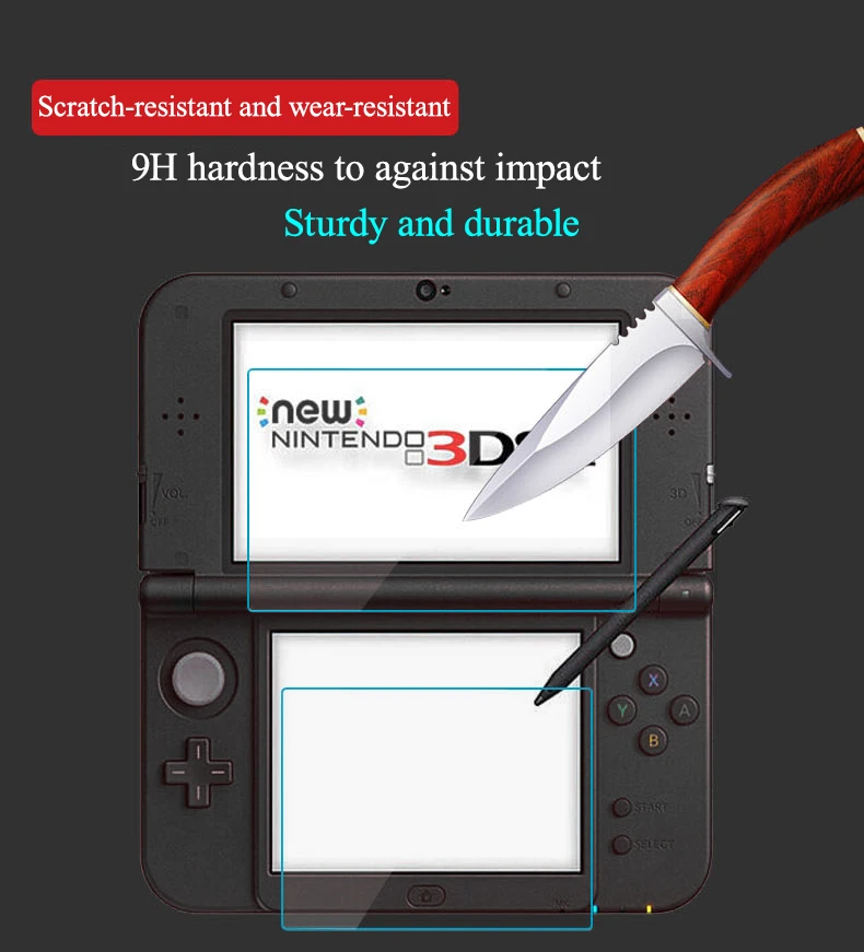 Защитная пленка из закаленного стекла для Nintendo 3DSL/3dsll New 2dsll 3dsll 3DS|Защитные стёкла