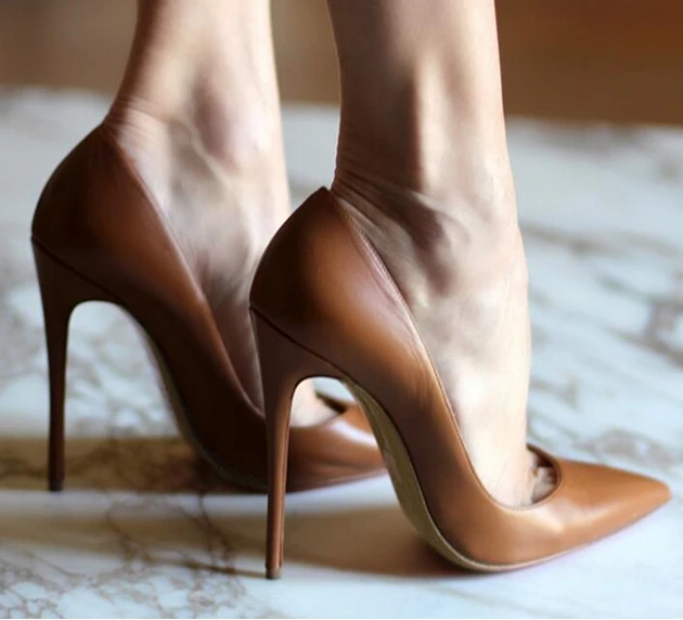 Fonetiek Denken technisch Women High Heels Shoes Patent Leather 12 Cm Pointed Toe Stiletto Heels Pumps  Slip On Shallow Dress Shoes Female Shoes On Sale - Pumps - AliExpress