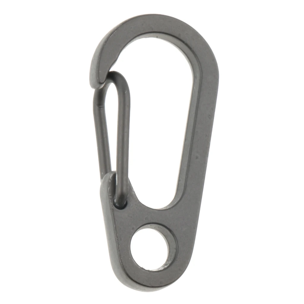 10pc Mini Carabiner Clip Snap Spring Clasp Hook Keyring Camping Tool~ ch 
