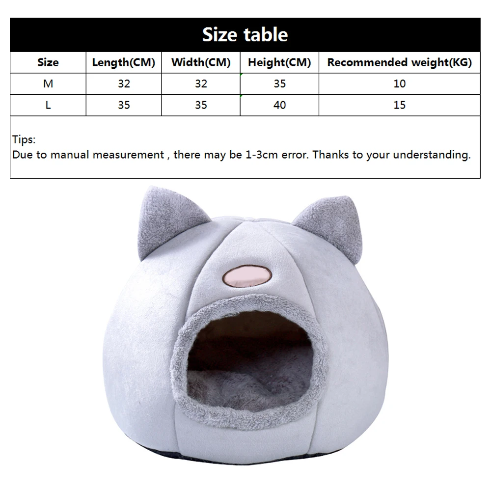 Щенок ПЭТ мягкое теплое гнездо лежак для питомца пещера домашний спальный мешок коврик для кота собаки коврик палатка Домашние животные полузакрытые зимние теплые складные уютные кровати