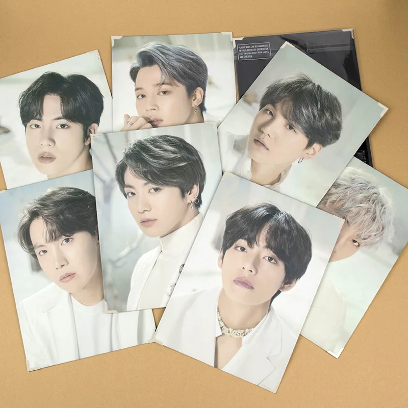 South Korean Groups KPOP Bangtan Boys Poster Map of The Soul Tour Posters Photo Card Picture JUNG KOOK JIMIN JIN SUGA Fans Gift | Дом и сад