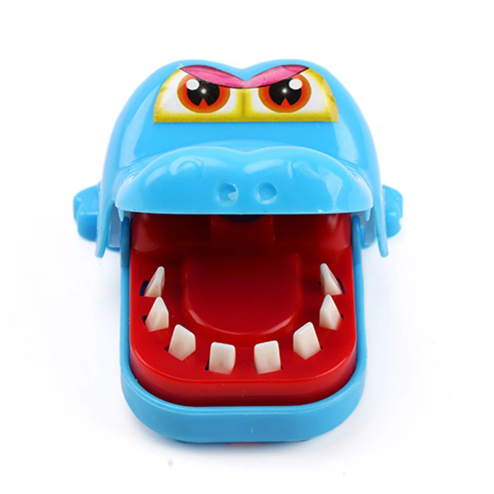 Мини рукоять игрушки забавные приколы Дети Играя подарки зубы укус палец крокодил Рот портативный шутки стоматолога игры маленький размер