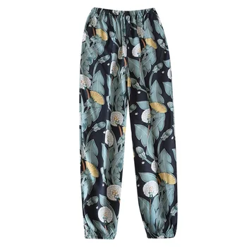 Floral Printed Women Loose Trousers