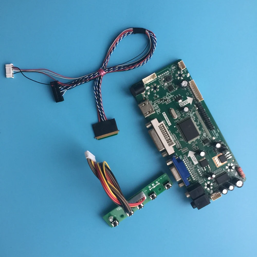 Комплект для B140XW03 V0 AUO дисплей плата контроллера 1366X768LCD VGA DVI HDMI монитор панель M. NT68676 40pin 1" светодиодный DIY