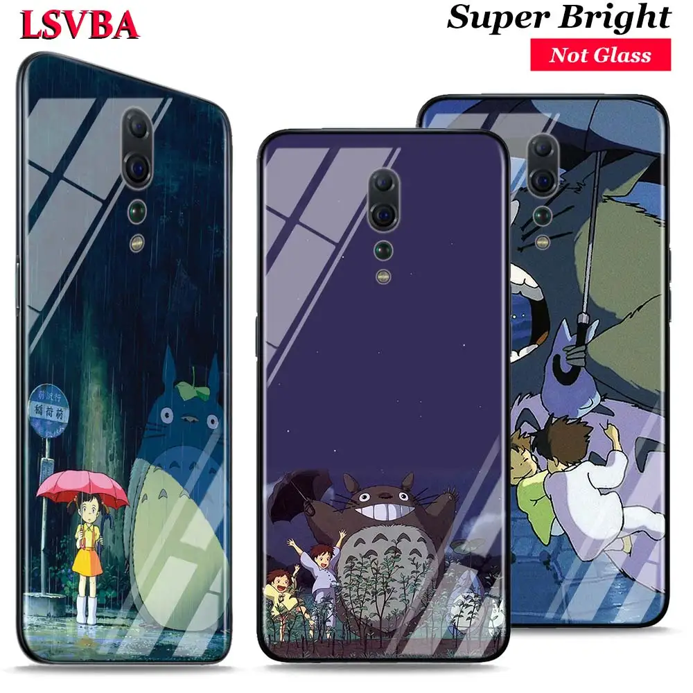 

My Neighbor Totoro for OPPO Reno Z 10X Zoom F11 F9 F7 F5 A7 R9S R17 Realme 2 C2 K3 Pro Super Bright Glossy Phone Case Cover