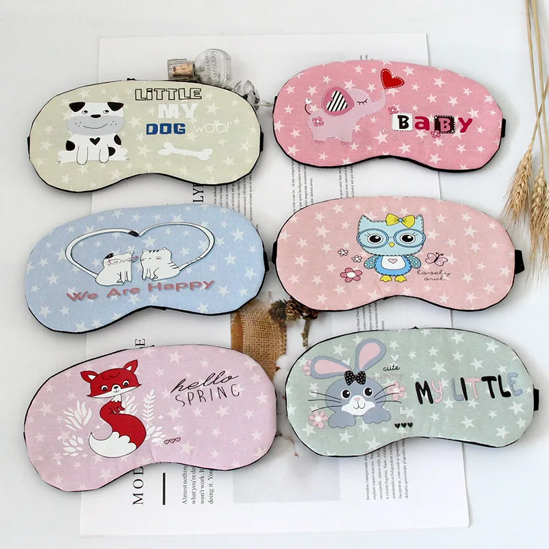 

Colorful Cartoon Personalized & Creative Polyester Cotton Eye Patch Shading Sleep Cold Protection Eye Patch Cold-hot Compress Ic